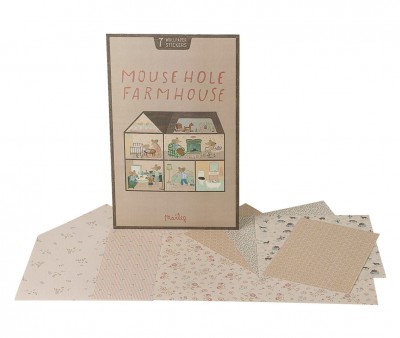 Pegatina de Papel para Pared Granja en Miniatura Mouse Hole