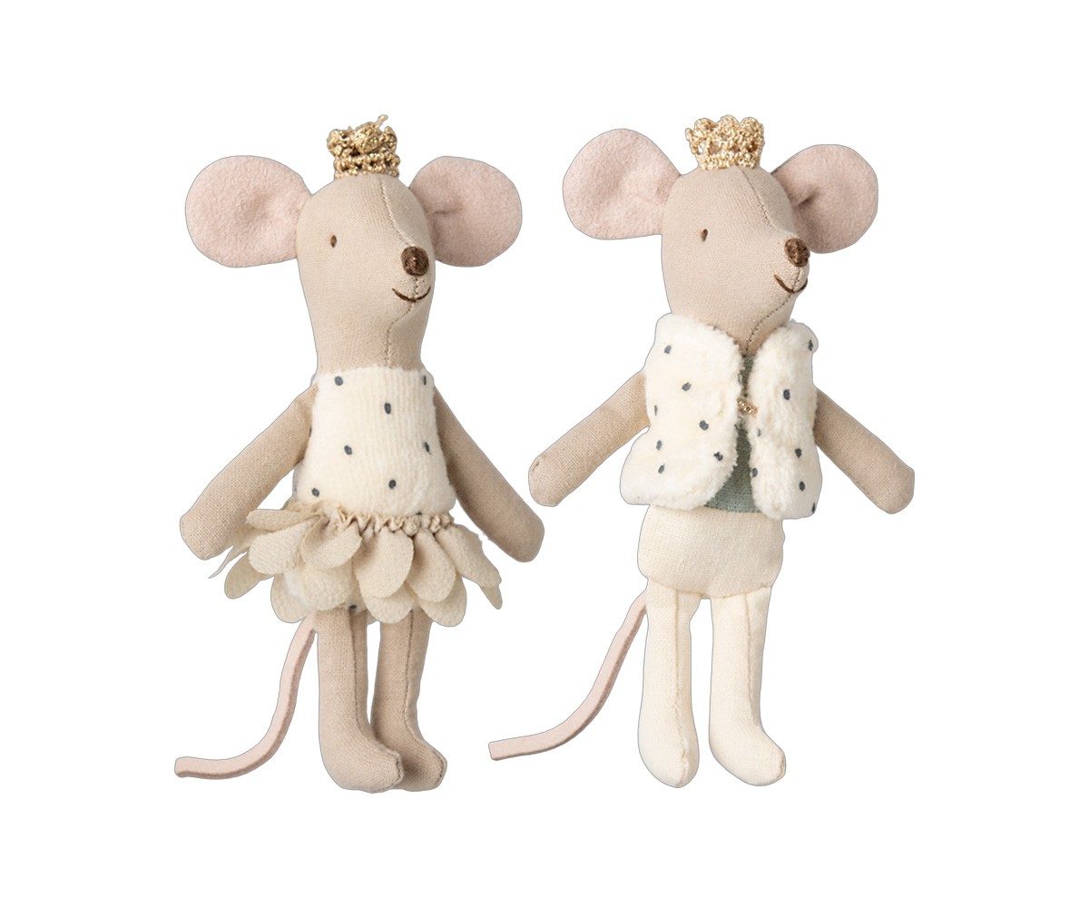 Souris Jumeaux Royaux dans une Boîte d\'Allumettes