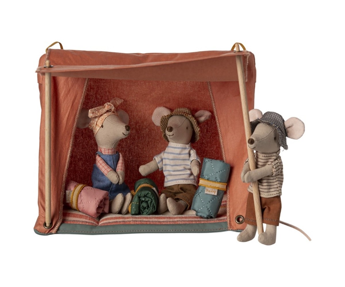Tenda de acampamento Happy Mouses Maileg Laranja