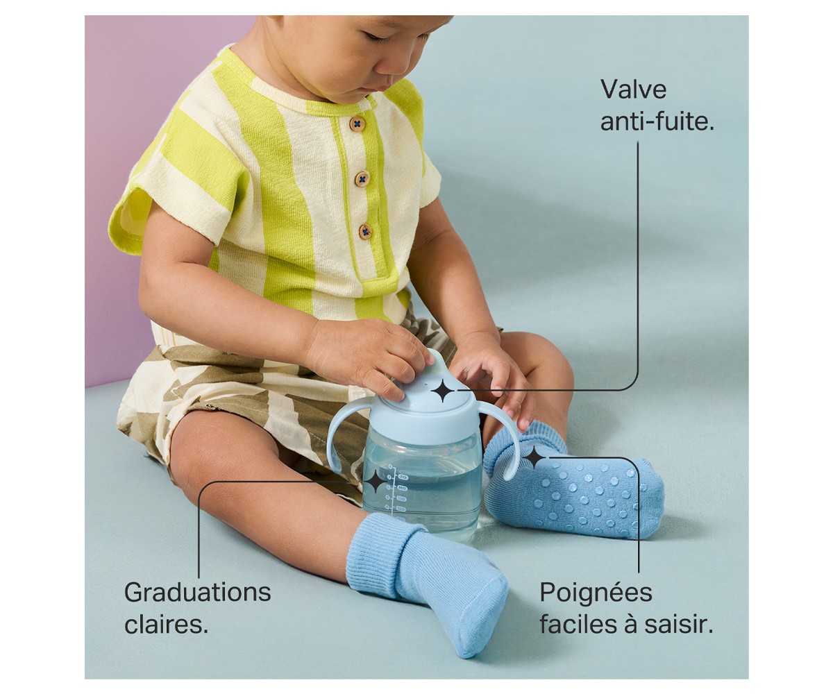 Tazza Transition Spout Azzurro Pastello 240ml