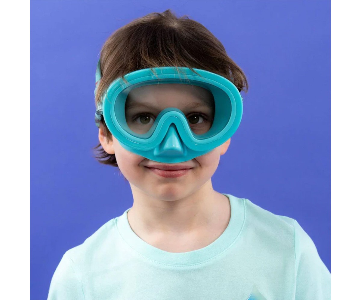 Máscara de mergulho de dinossauro (3 a 10 anos)