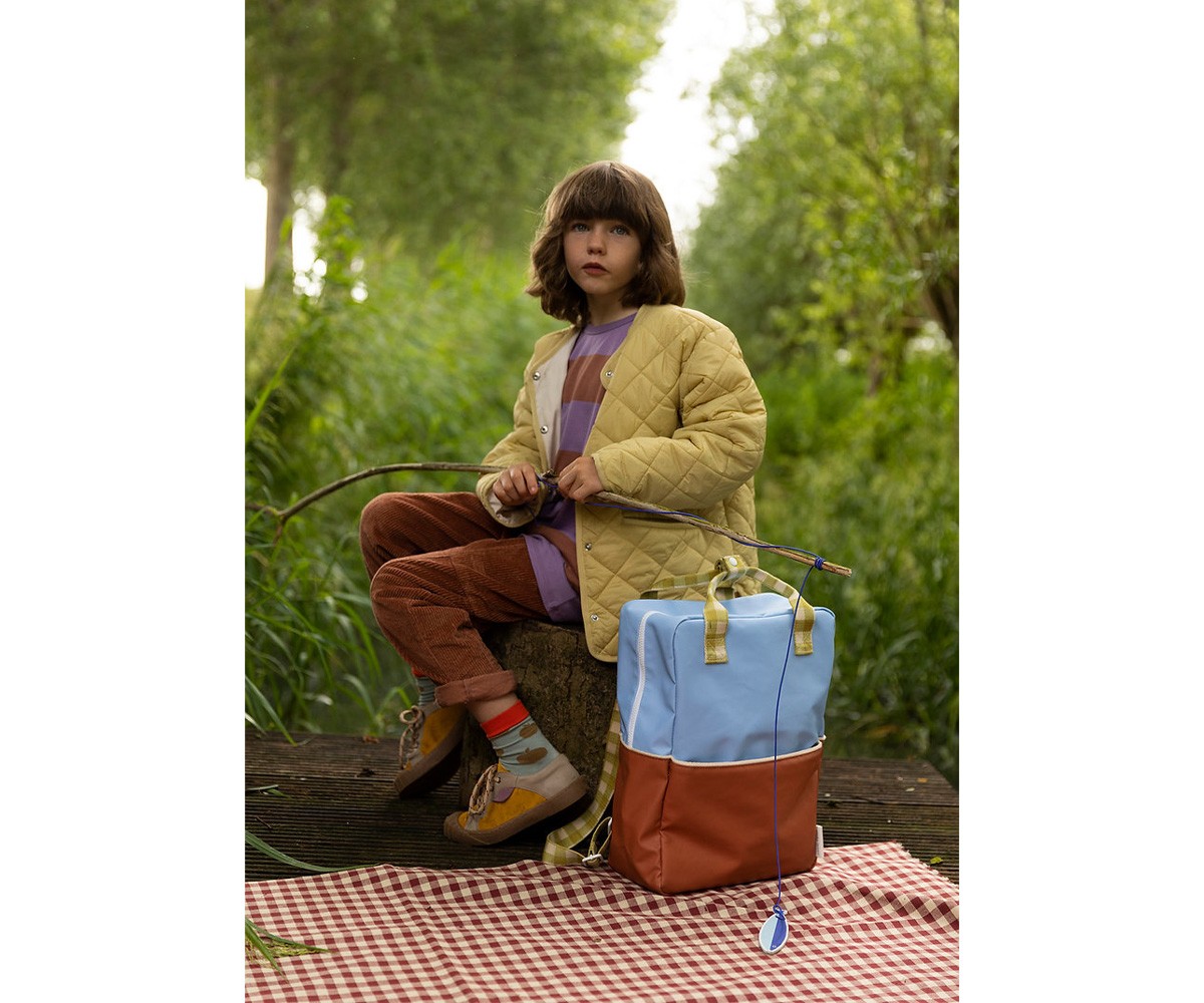 Grand Sac à Dos Sticky Lemon Better Together Colourblocking Badminton Blue + Leather Ball
