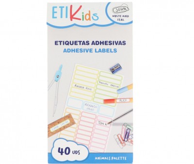 40 Autocollants pour Objets Animaux « Écrit ton texte »