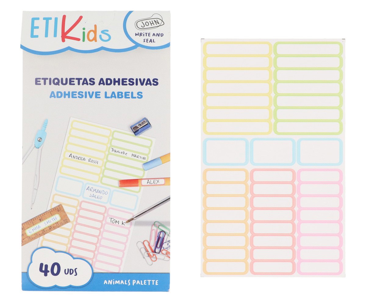 40 Autocollants pour Objets Animaux « Écrit ton texte »