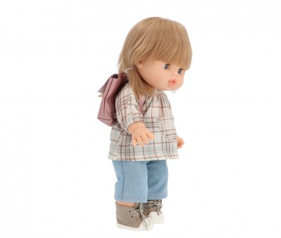 Muñeco Gordis Yzé con Conjunto Vuelta al Cole, Komvers y Mochila