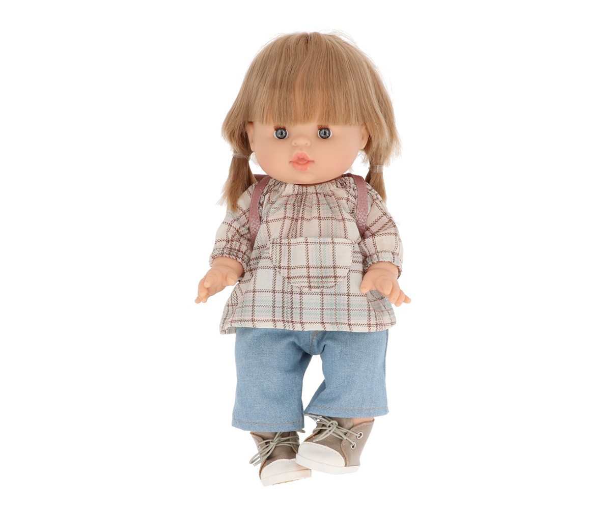 Muñeco Gordis Yzé con Conjunto Vuelta al Cole, Komvers y Mochila