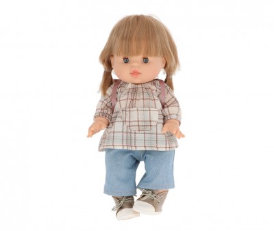 Muñeco Gordis Yzé con Conjunto Vuelta al Cole, Komvers y Mochila