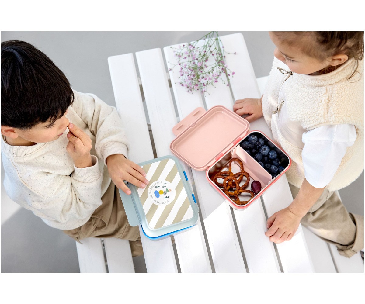 Lancheira de aço rosa/rosa Sunny Explorer