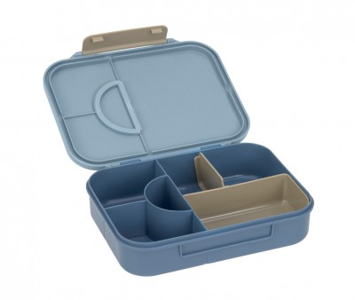 Caja de Almuerzo Compartimentos Bento Pattern Party Blue/Green