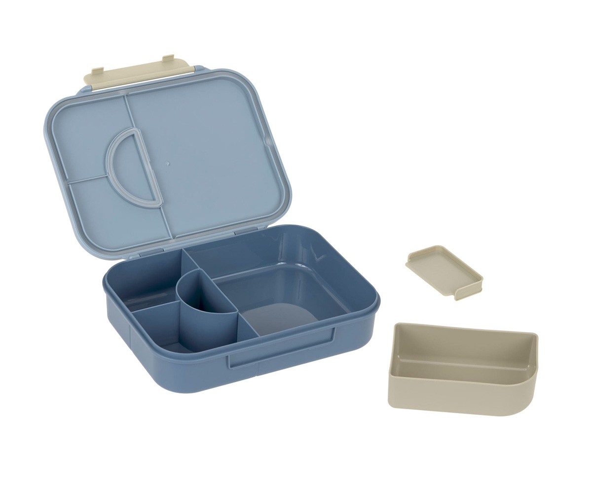 Lancheira Compartimentos azul/verdes  Bento Pattern Party