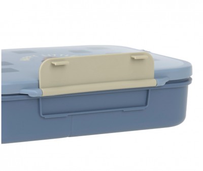 Caja de Almuerzo Compartimentos Bento Pattern Party Blue/Green