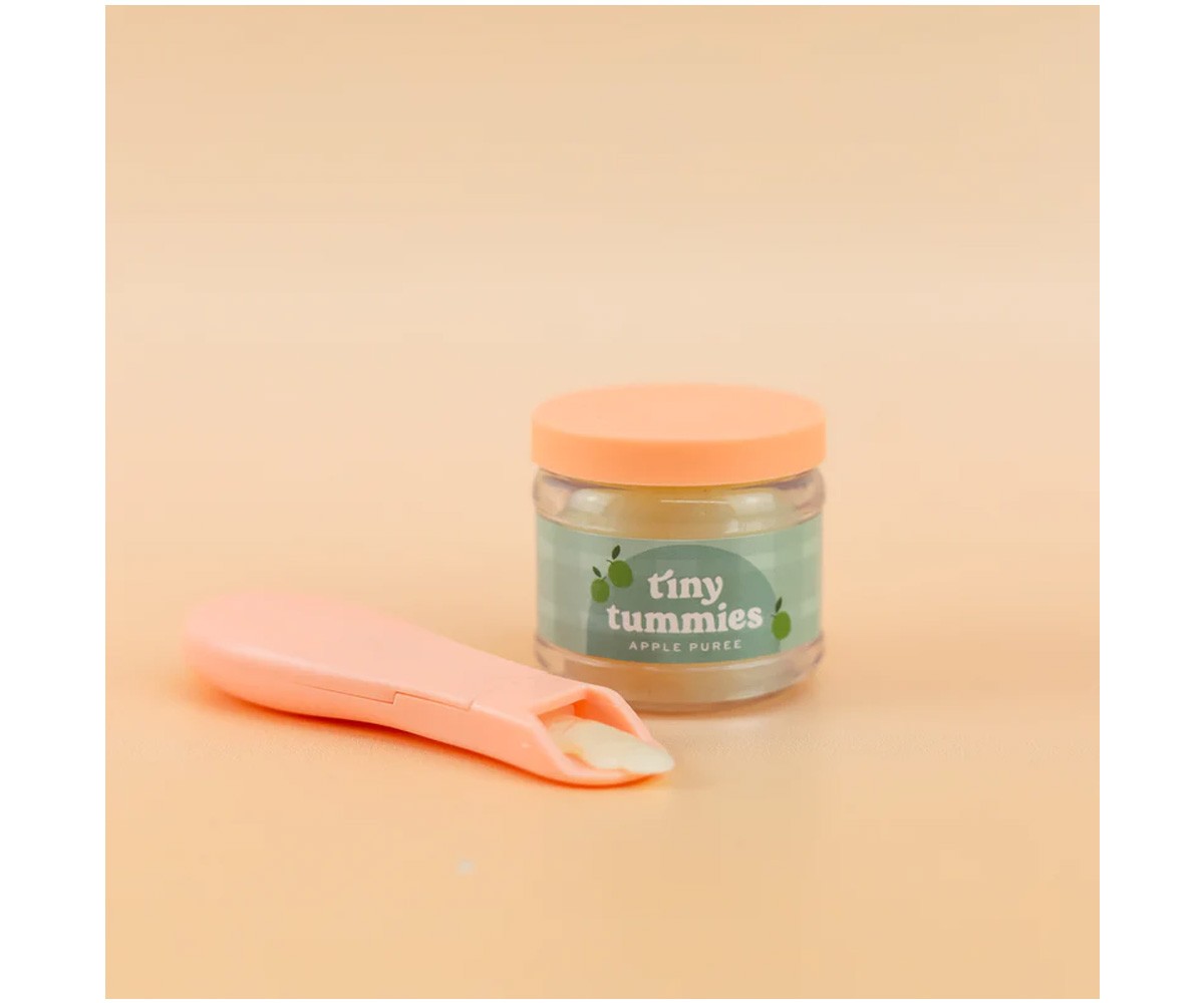 Set Pot et Cuillère Tiny Tummies Apple Puree