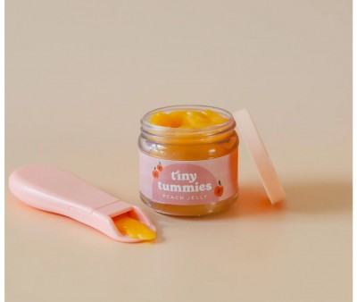Set de Tarro y Cuchara Tiny Tummies Peach Jelly Food