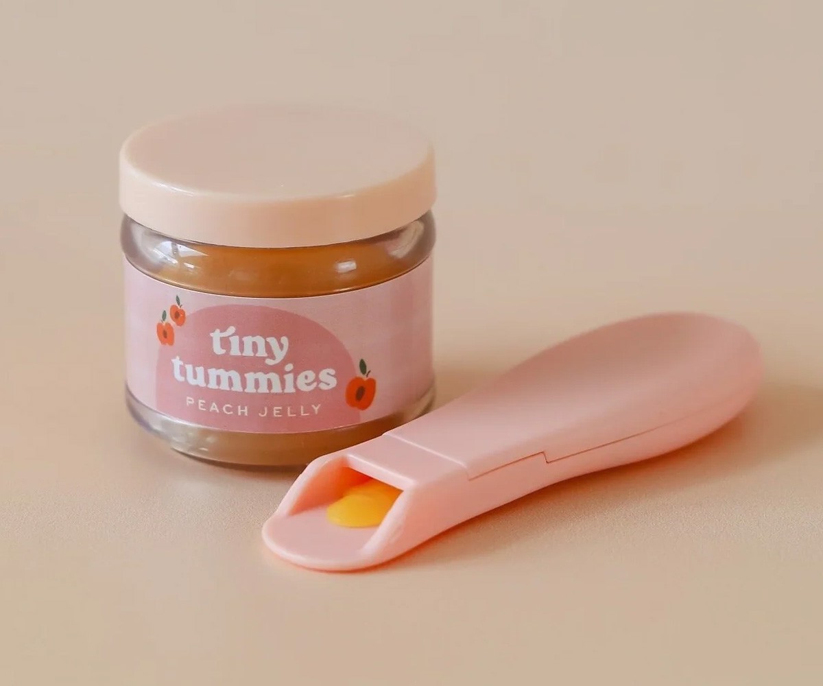 Set Pot et Cuillère Tiny Tummies Peach Jelly