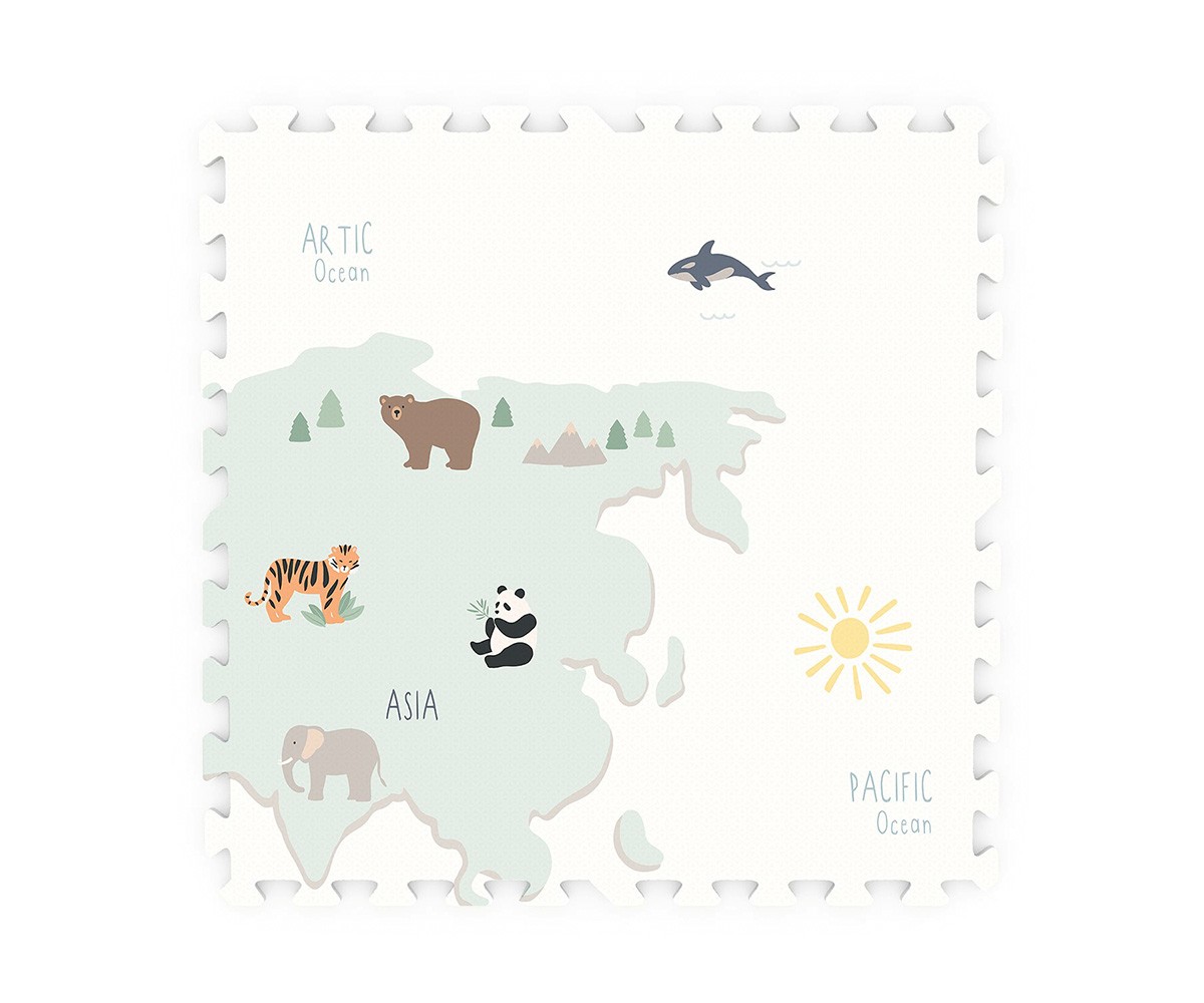 Tapis de Jeu Tiloo Puzzle Worldmap
