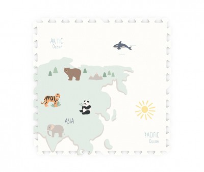 Alfombra de Juegos Tiloo Puzzle Worldmap