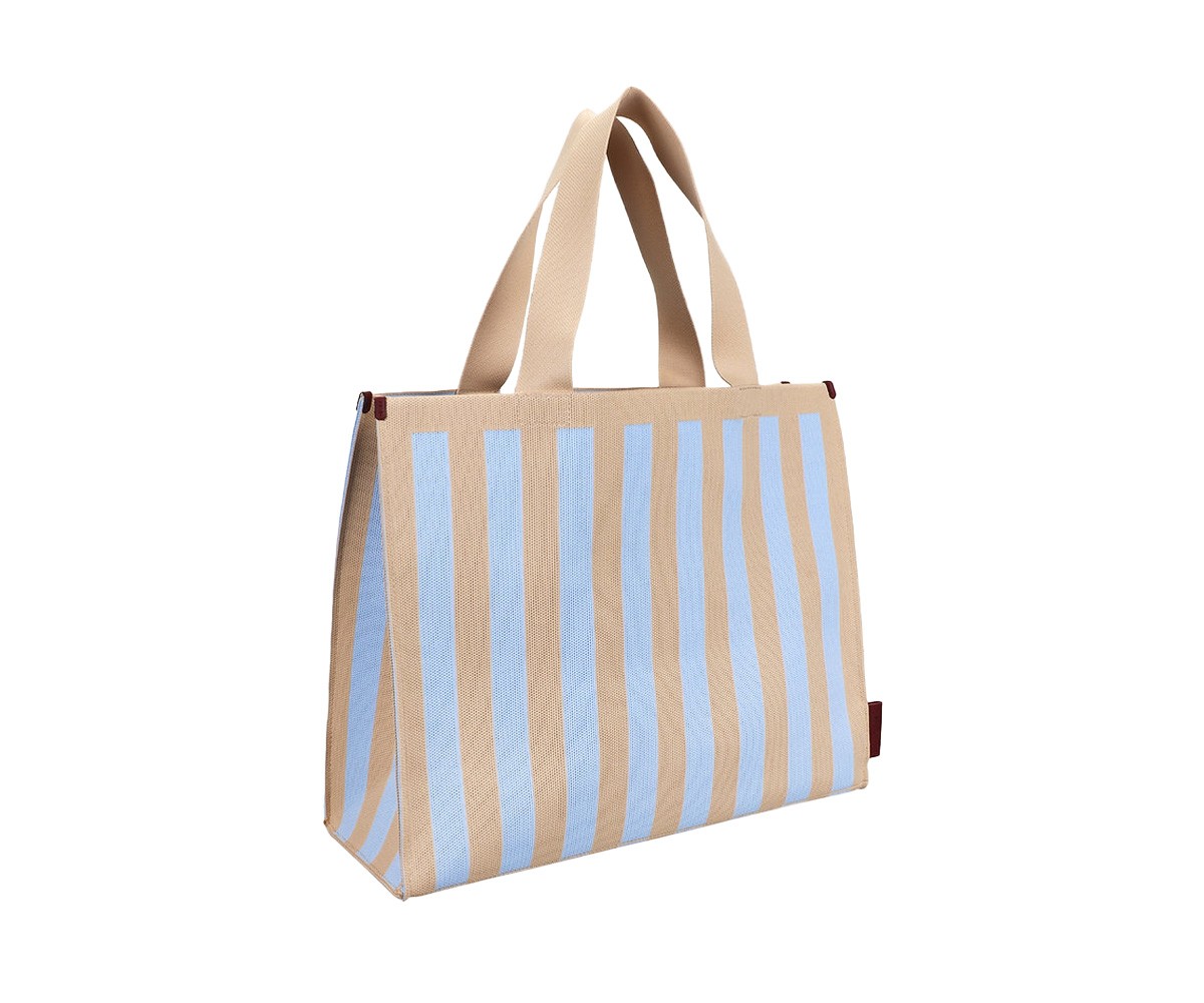 Borsa Shopper Knitted Marzipan + Sky