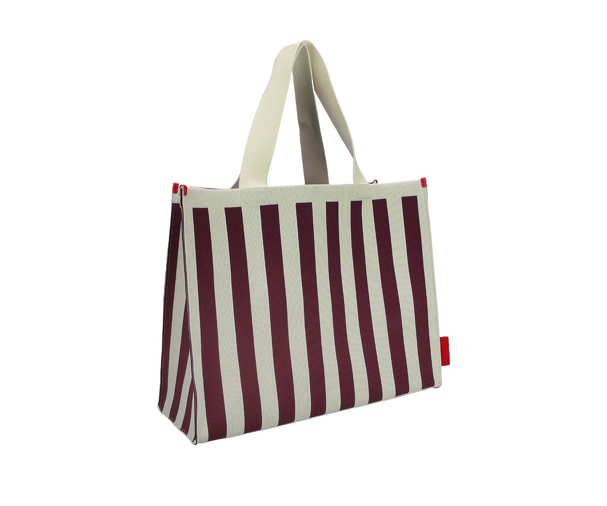 Borsa Shopper Knitted Mist + Fig