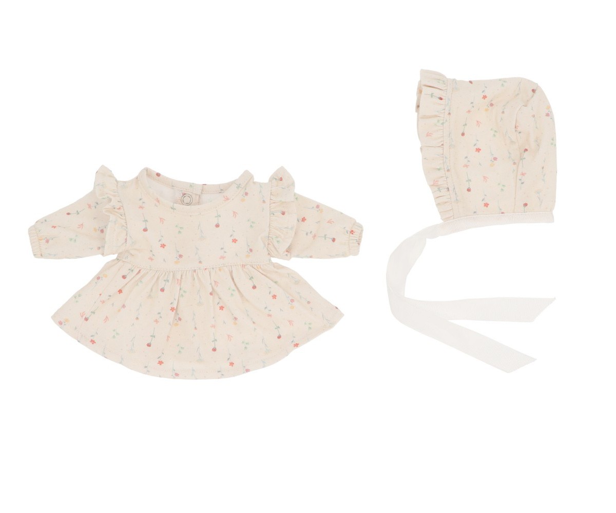 Boneca Koke + Vestido e chapéu White Flowers