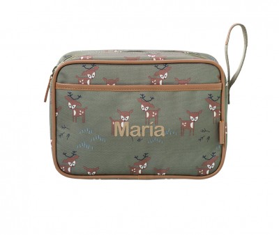 Waterproof Travel Toiletry Bag Green Fawn