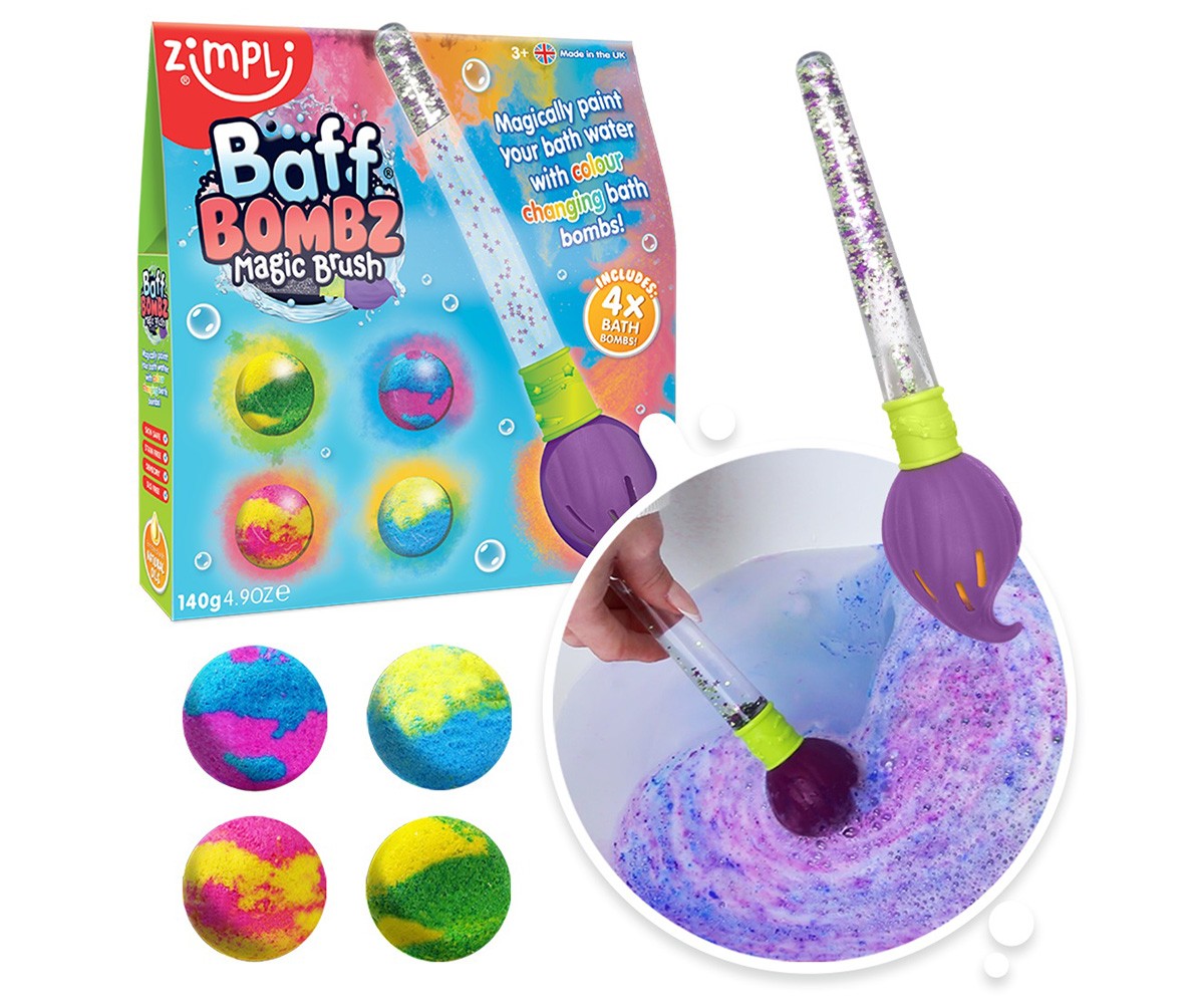 Pincel mágico + 4 bombas de banho