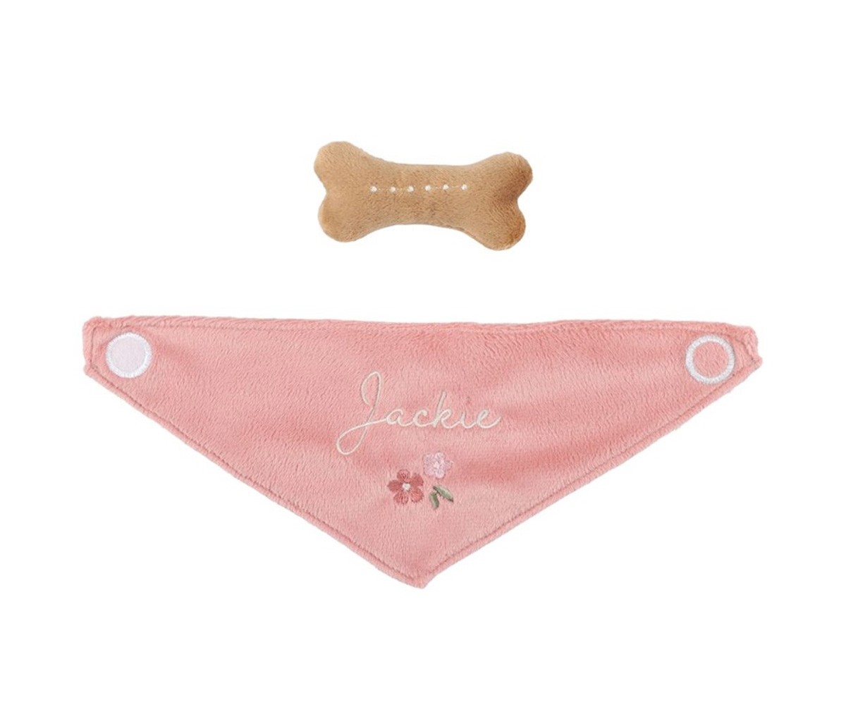 Perrito de Peluche Jackie con Bolsa de Transporte