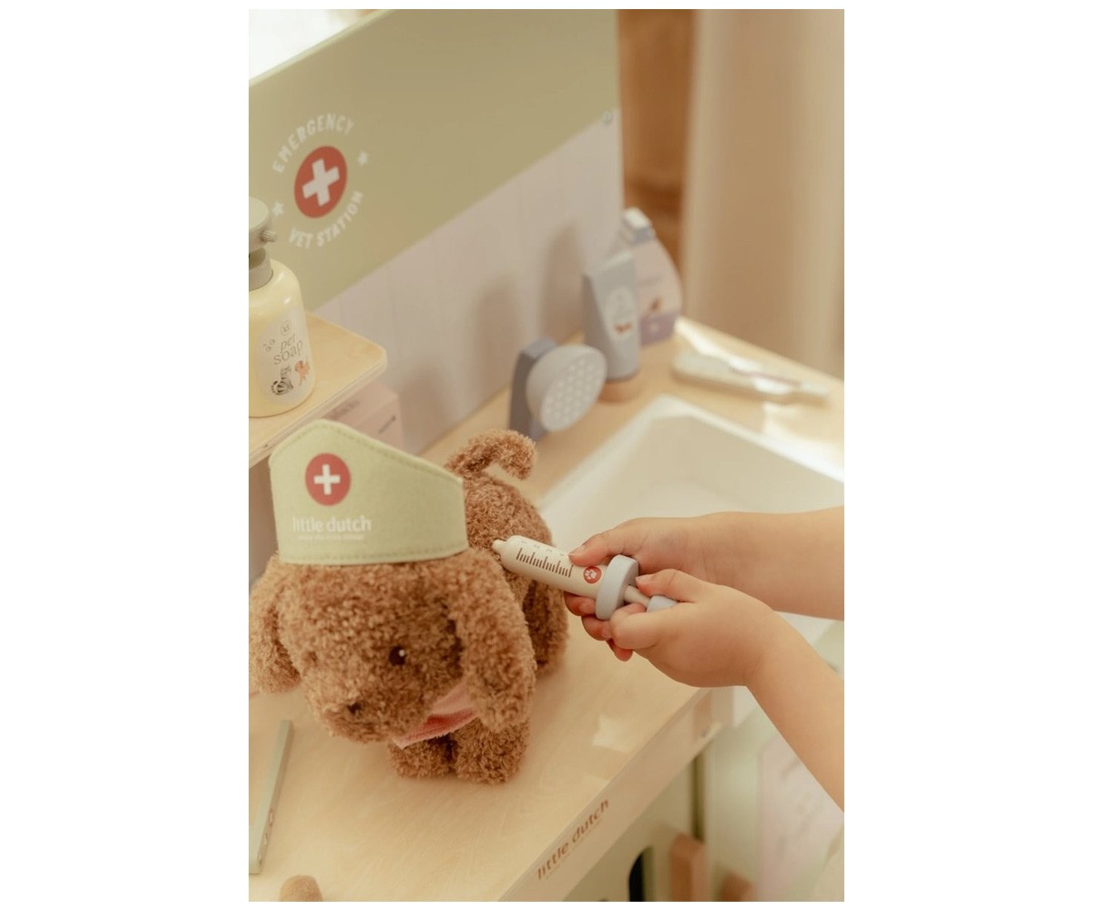 Perrito de Peluche Jackie con Bolsa de Transporte