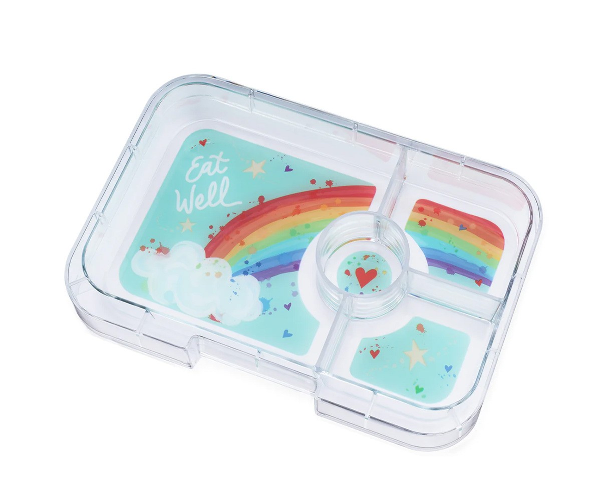 Caja Almuerzo Tapas Capri Pink Rainbow 4 Compartimentos