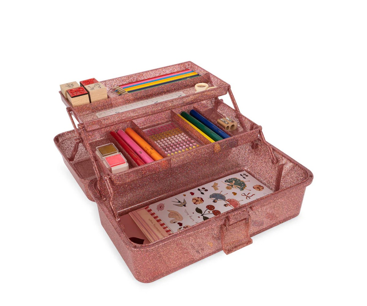 Maletín Creative Art Caddy Glitter Rose