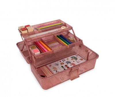 Maletín Creative Art Caddy Glitter Rose