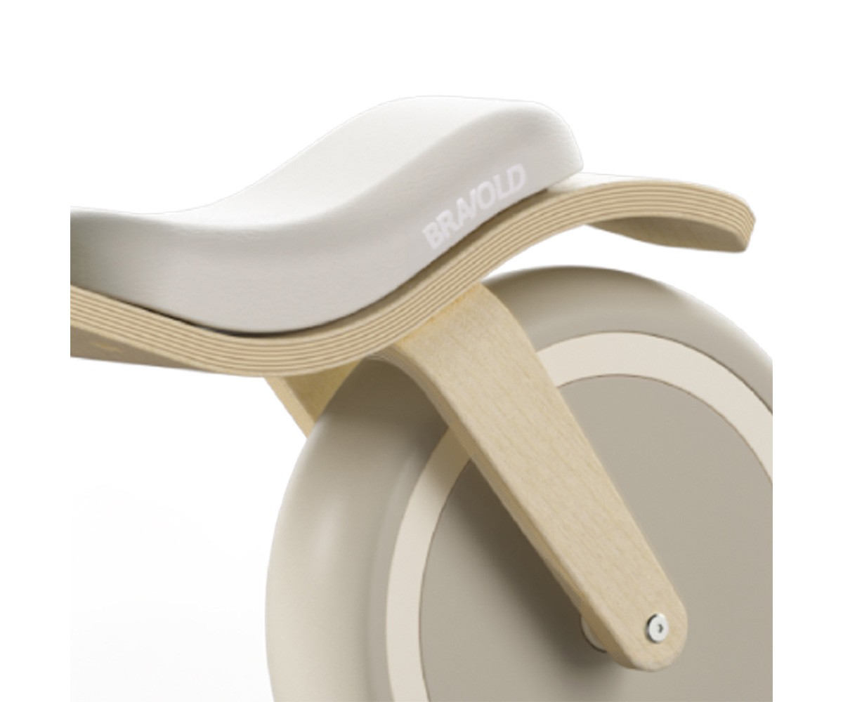 Bicicleta de equilíbrio de madeira Bravold Eco White
