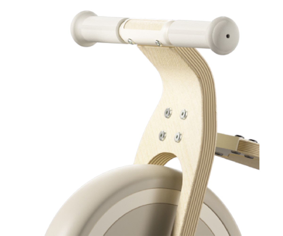 Bicicleta de equilíbrio de madeira Bravold Eco White