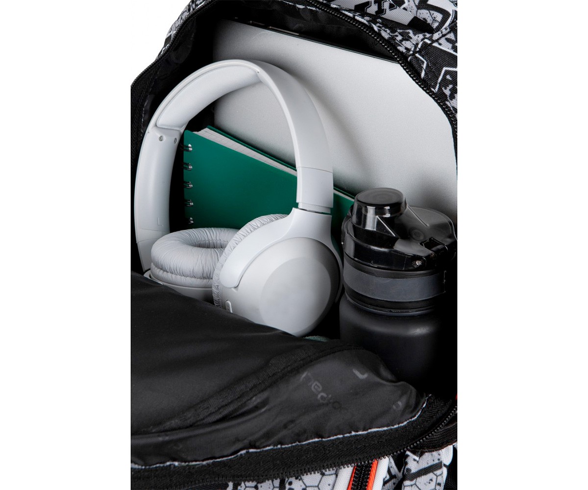 Mochila escolar Jimmy Led Grey Ball