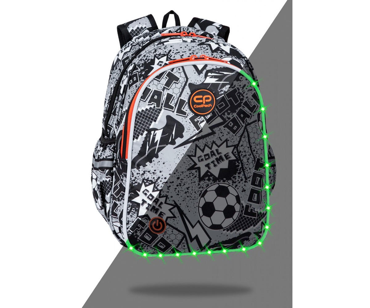 Mochila Escolar Jimmy Led Grey Ball