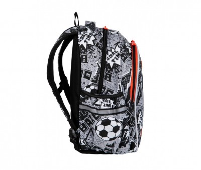 Mochila Escolar Jimmy Led Grey Ball