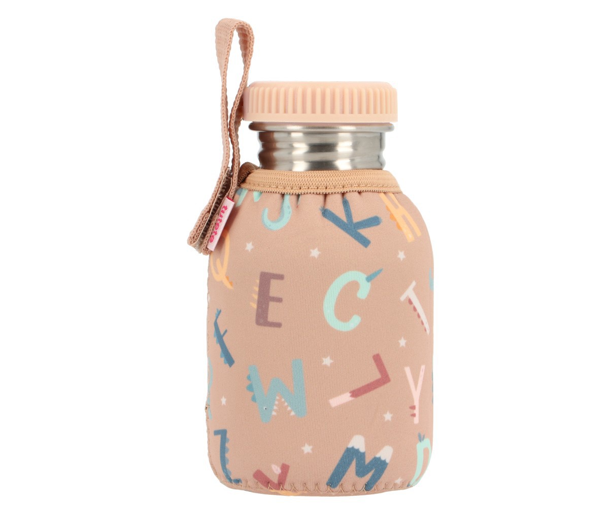 Bottiglia Acciaio Fodera Funny Letters Personalizzabile 350ml