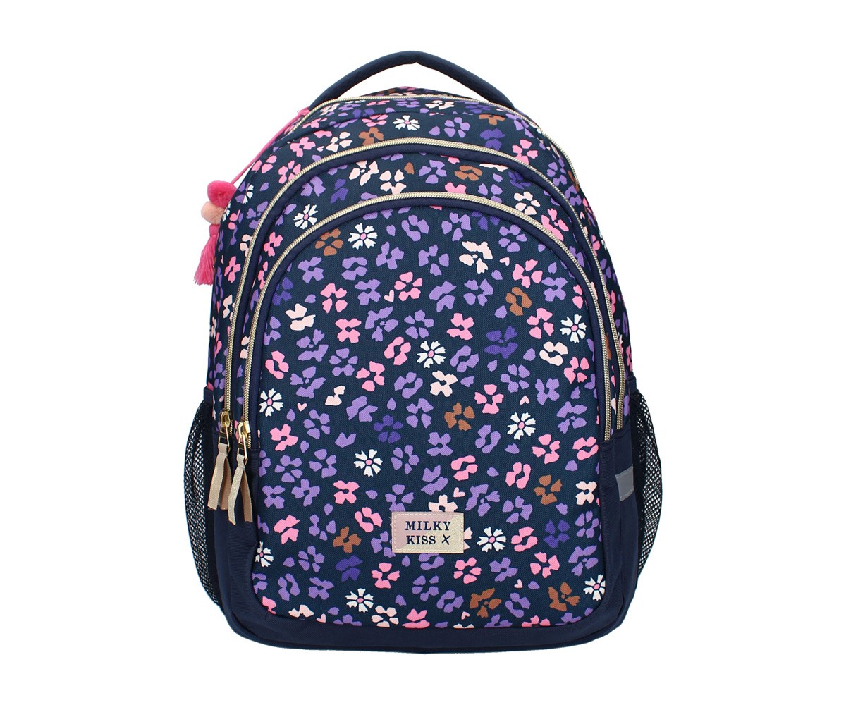 Mochila Escolar Milky Kiss Wildflower