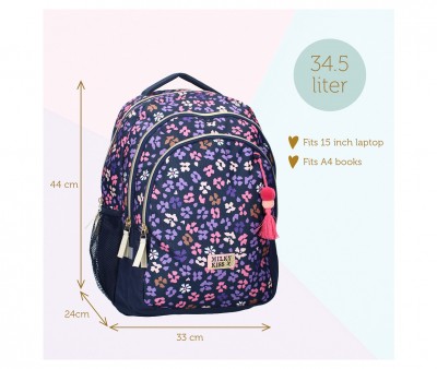 Mochila Escolar Milky Kiss Wildflower