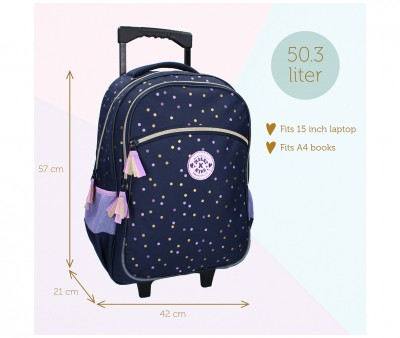 Mochila con Ruedas Milky Kiss Dotted Delight