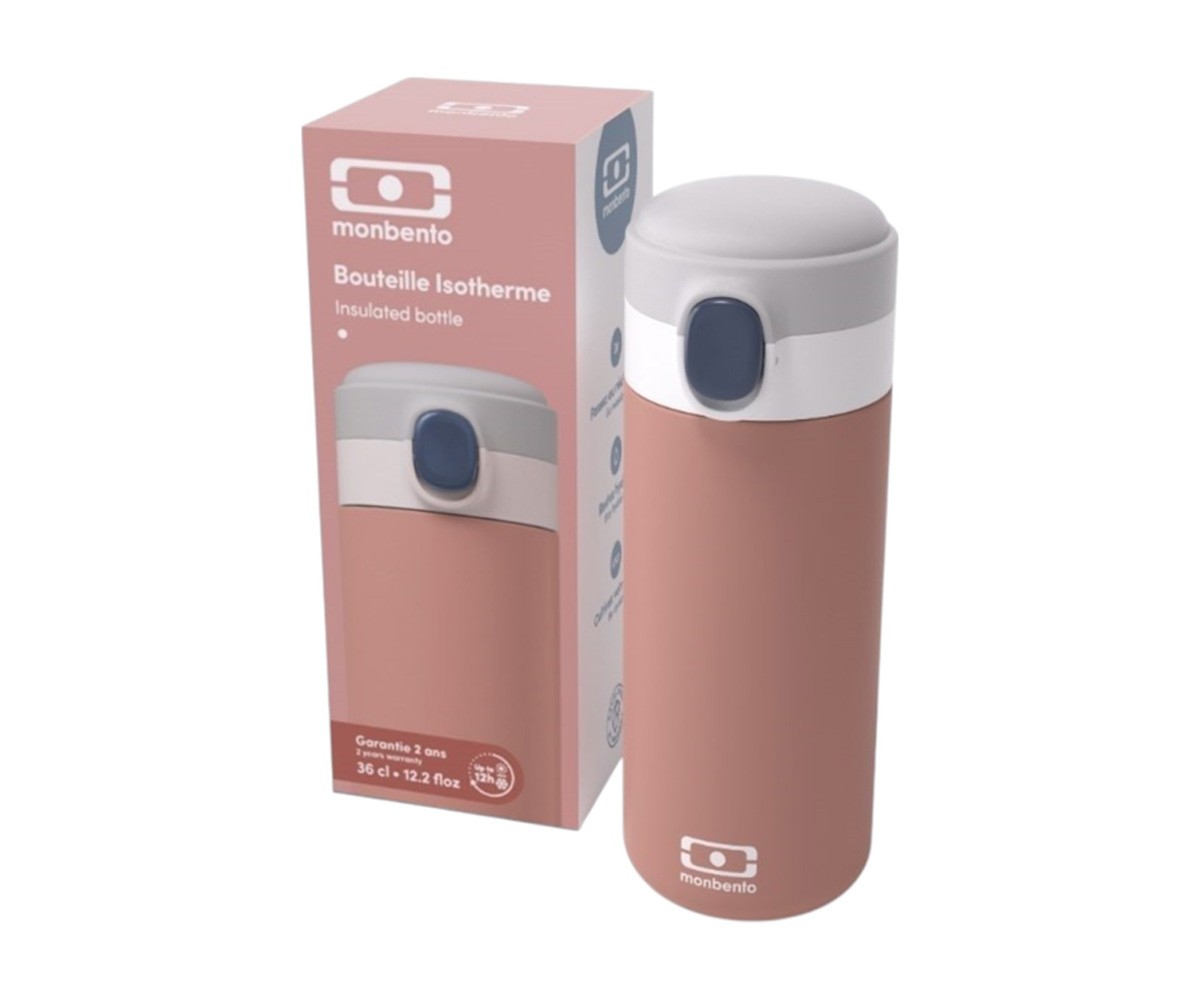 Gourde Isotherme en Acier Inoxydable MB Rose Moka 360 ml