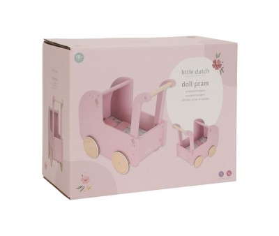 Carrito de Madera para Muñecas FSC Pink Essentials