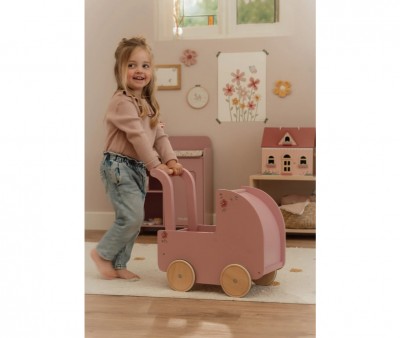 Carrito de Madera para Muñecas FSC Pink Essentials