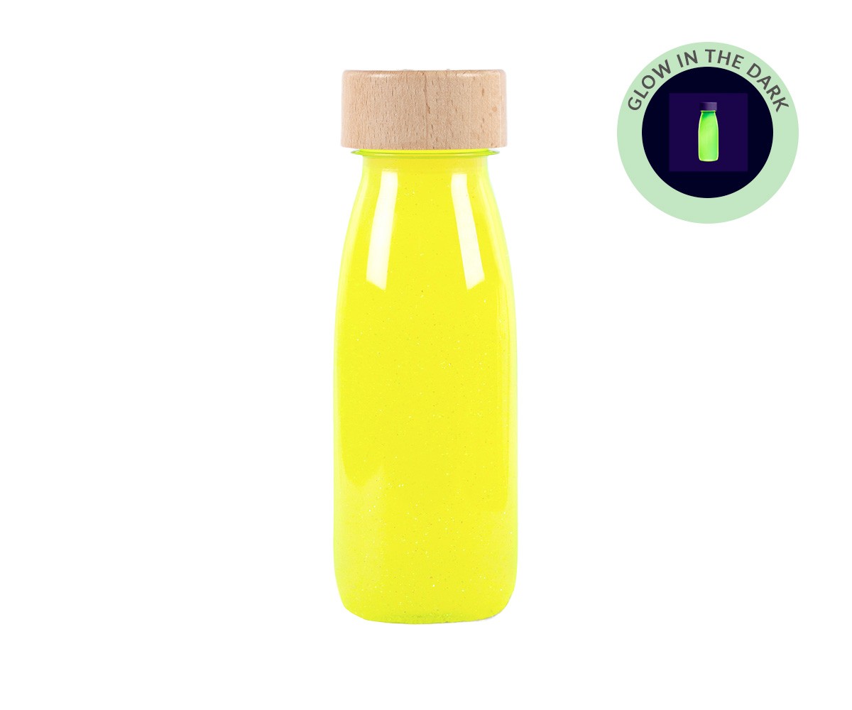 Floating Sensory Bottle Flip Yellow