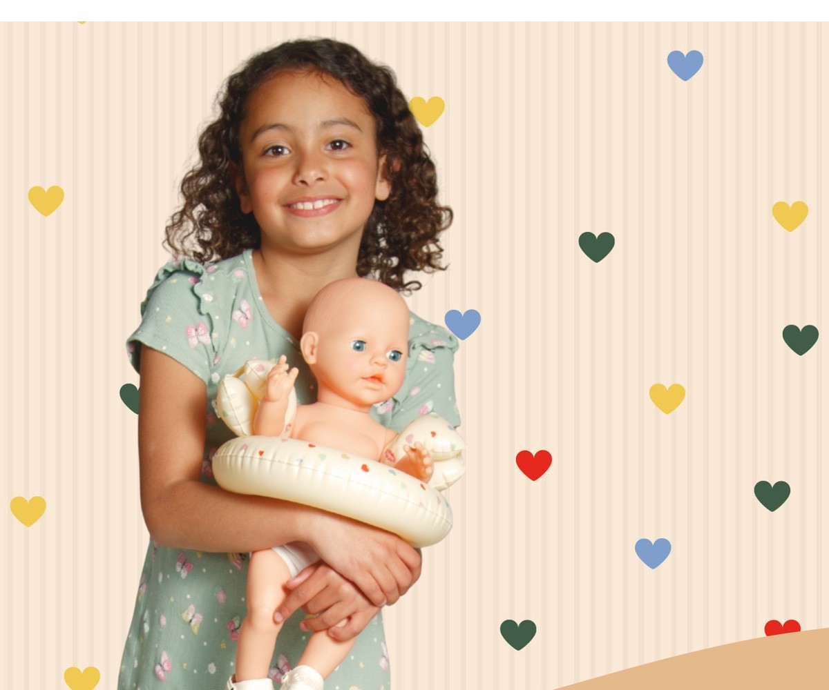 Ensemble de Bain Herz Konfetti pour Poupées