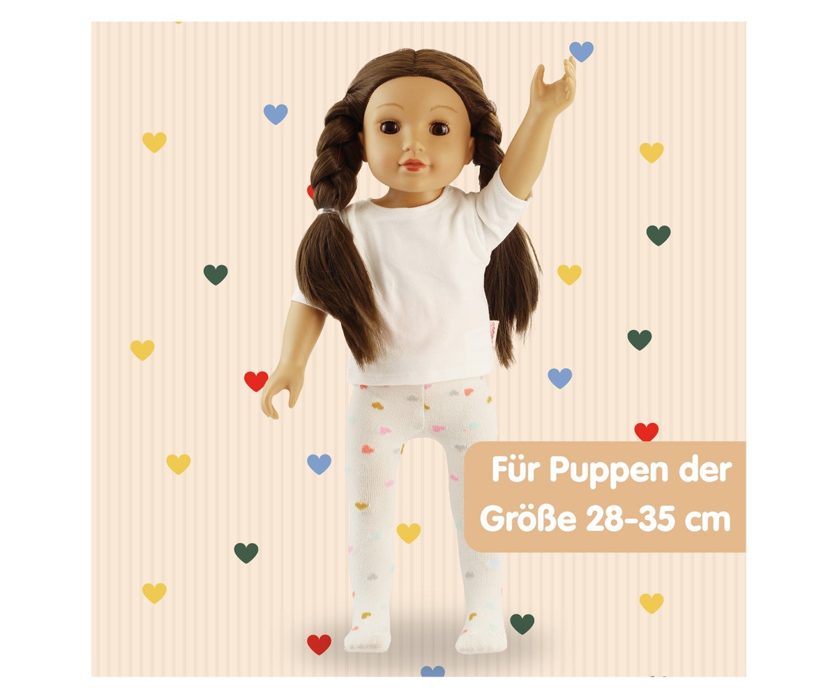 Collants et Chaussettes Herz Konfetti pour Poupées
