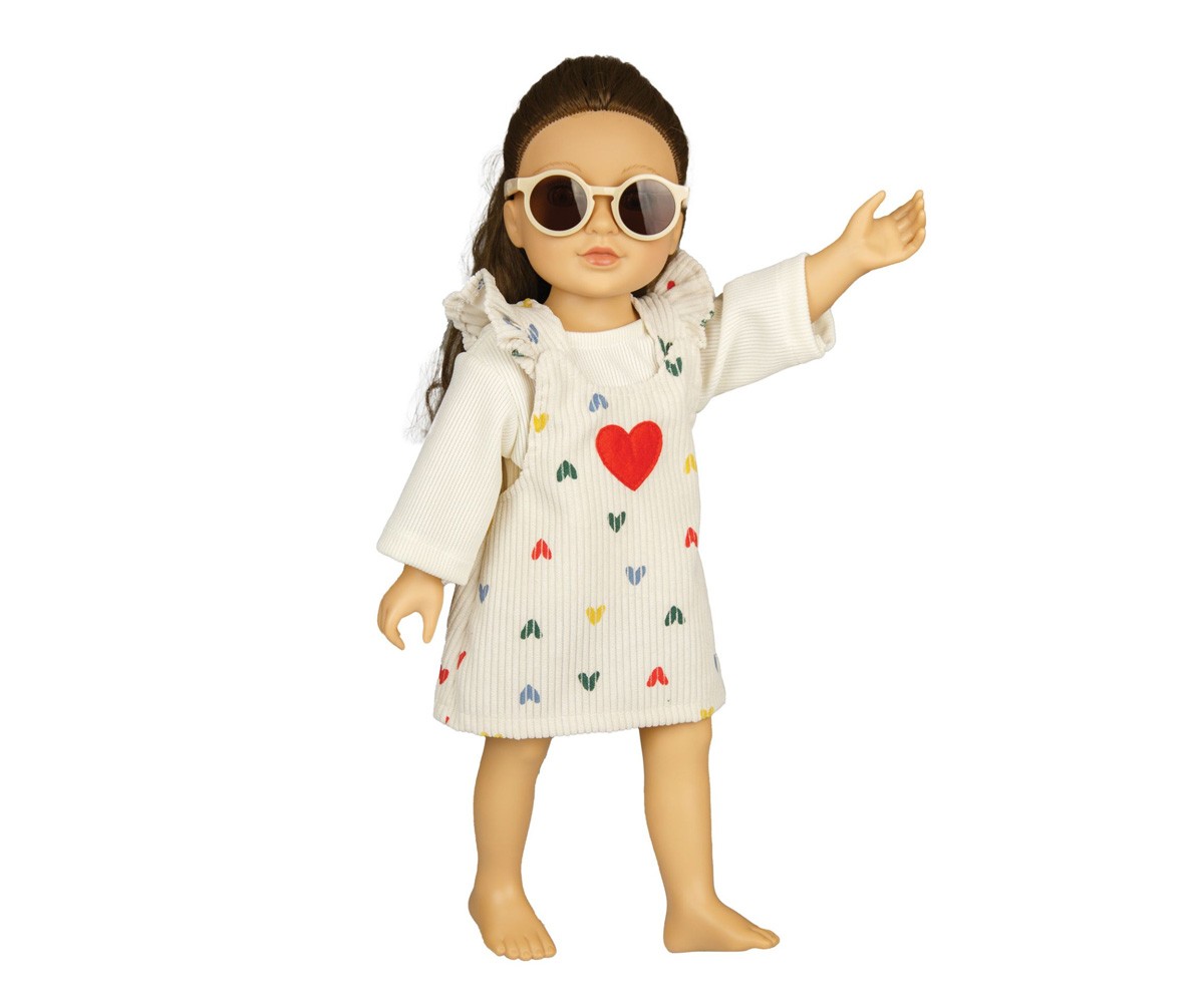 Lunettes de Soleil Beiges pour Poupées