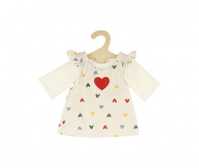 Vestido de Pana Herz Konfetti con Camiseta para Muñecos