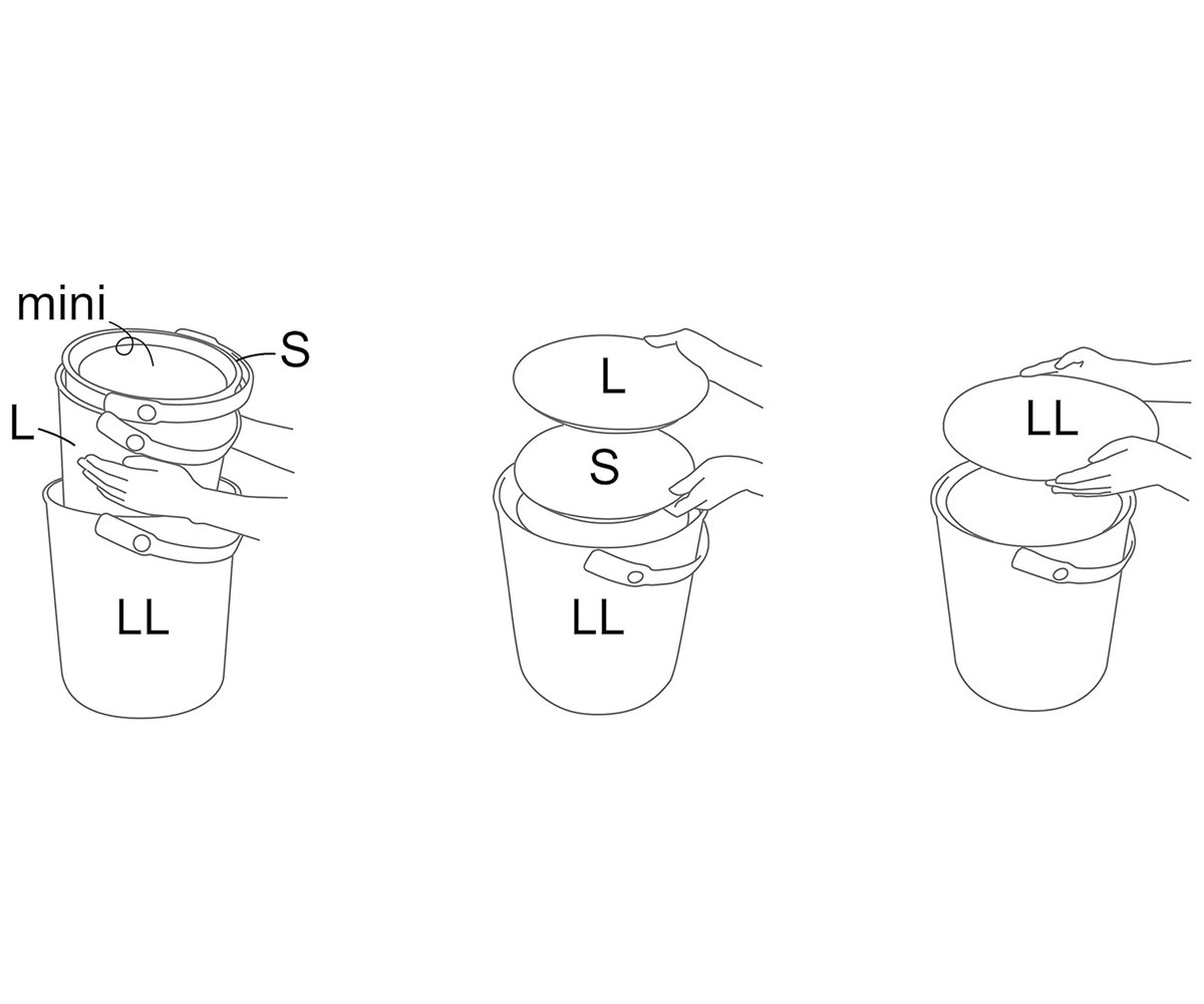 Seau Multifonction Omnioutil L Peach 10L