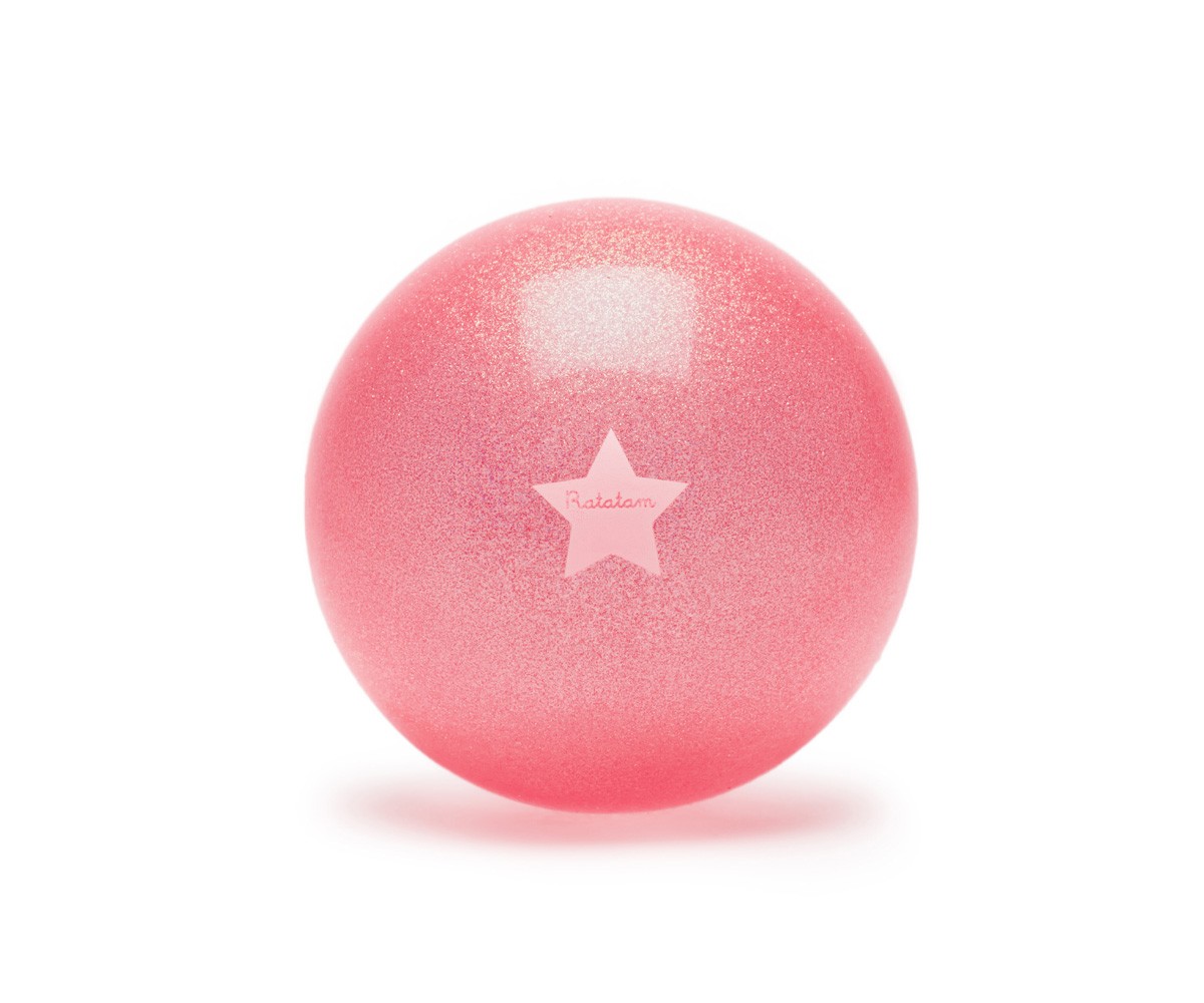 Palla Glitter Rosa Neon 15 cm