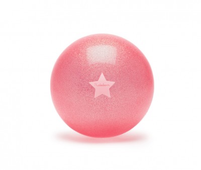 Pelota Glitter Rosa Neón 15 cm